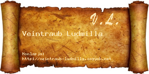 Veintraub Ludmilla névjegykártya